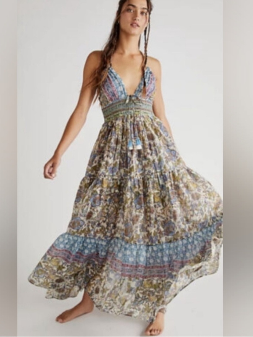 Free People | NWT Real Love Maxi Dress  Sz XS